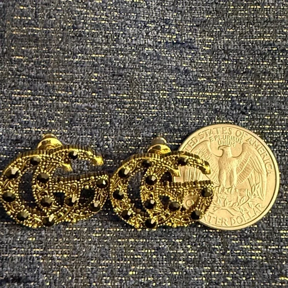 Gucci Up-Cycled Zipper pull Charms earnings - Picture 4 of 6